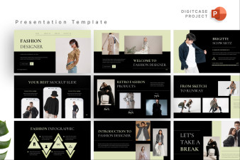 Professional Fashion Designer PowerPoint Template